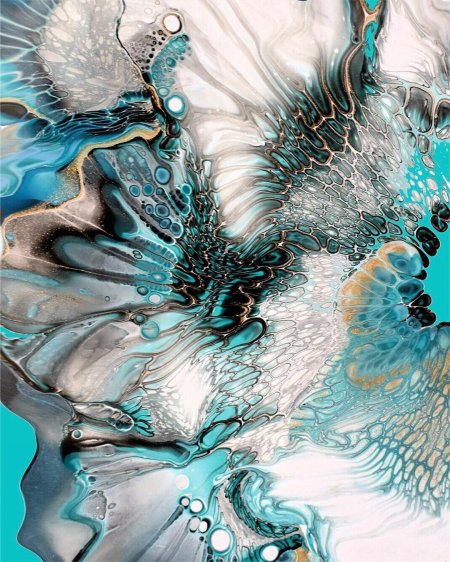 Техника флюид арт