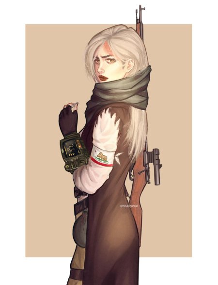 Девушка сталкер арт