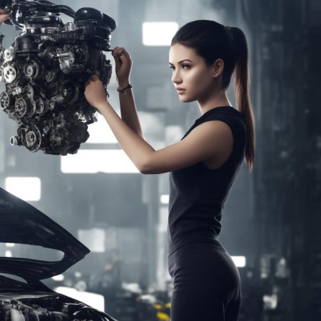 Девушка автомеханик