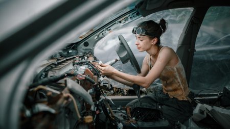 Девушка механик