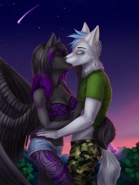 Фурри любовь волков