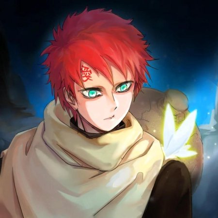 Аниме наруто. гаара казекаге