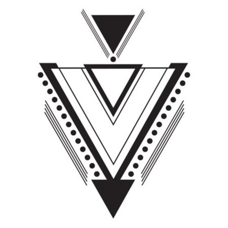 Эскиз тату треугольник