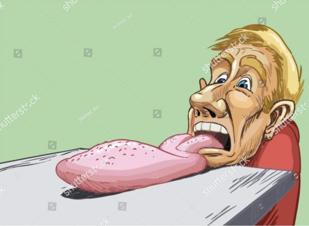 Язык карикатура