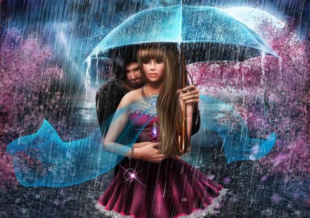 Девушка с зонтом