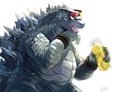 Годзилла арт