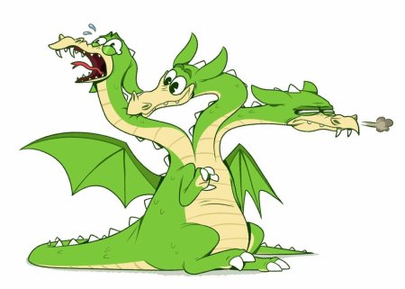 Змей горыныч трехголовый дракон