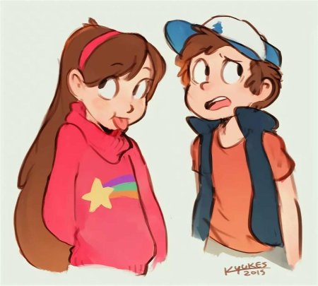 Гравити фолз диппер и мейбл