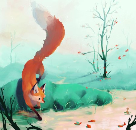 Лиса арт