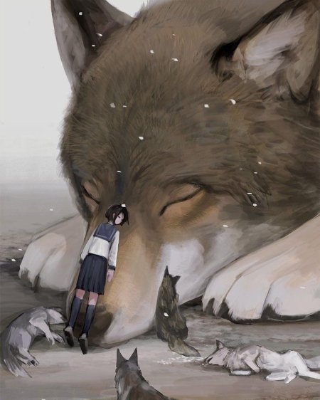 Огромные животные арт