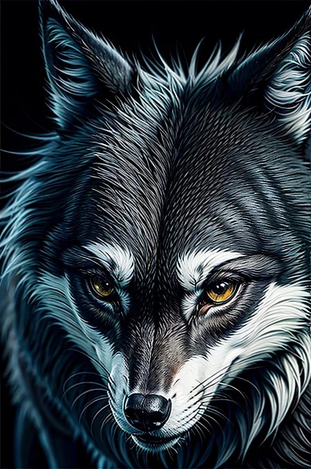 Волки красивые