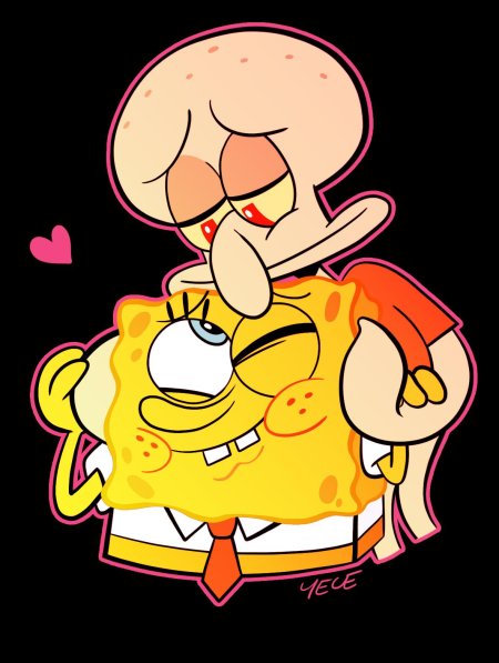 Спанч боб и сквидвард любовь