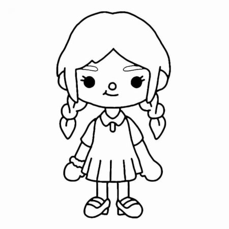 Тока бока персонажи раскраска