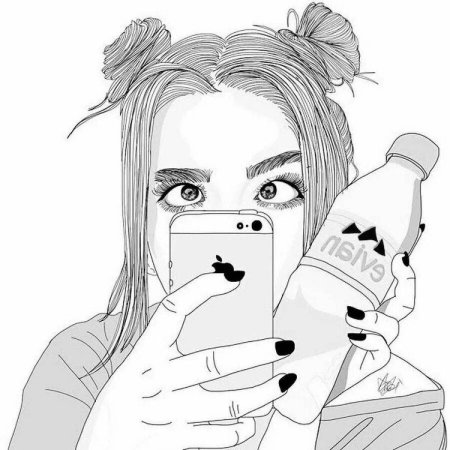 Раскраска для девочек крутые