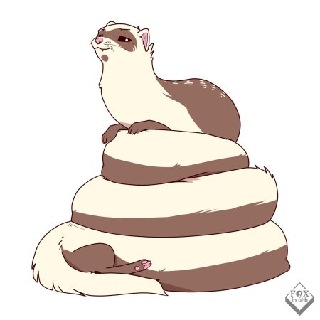 Наклейка хорек