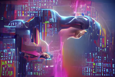 Арты в стиле киберпанк