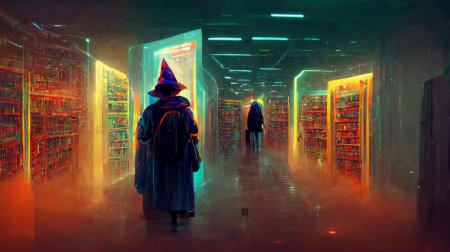 Нейросеть гарри поттер киберпанк