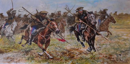Конная атака донских казаков