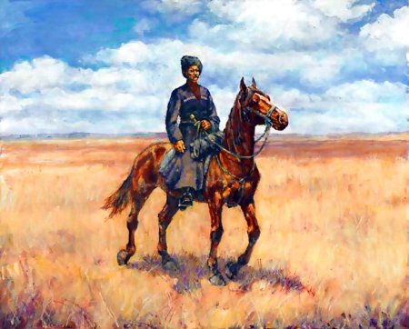 Донской козак на коне 1792г