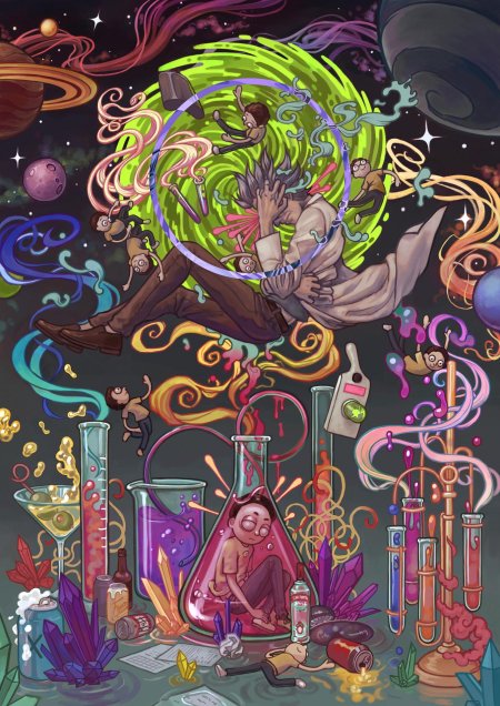 Психоделический рик и морти