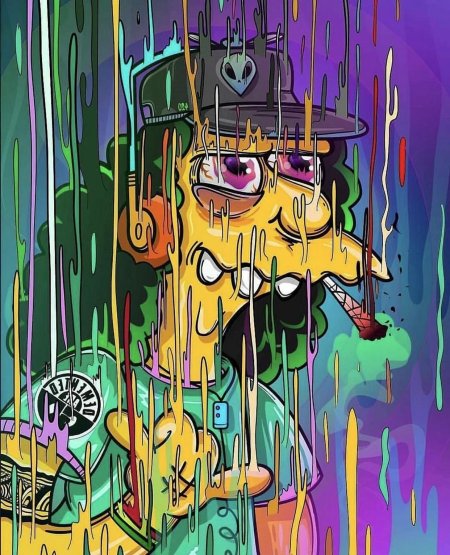 Барт симпсон психоделика