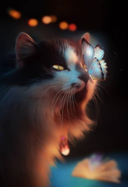 Кот бабочка