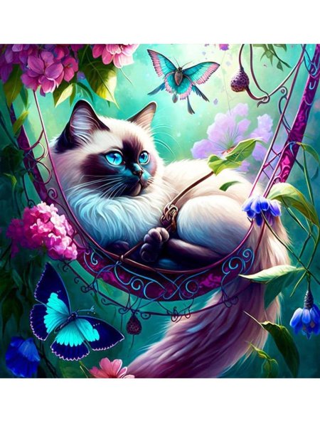 Алмазная мозаика коты