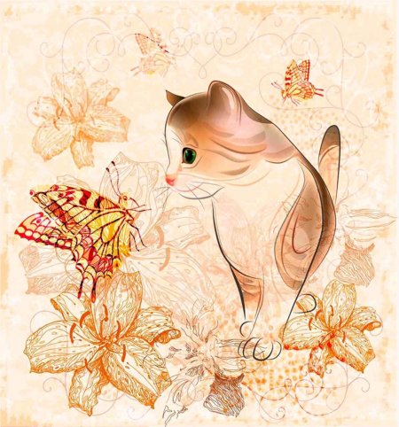 Коты иллюстрации