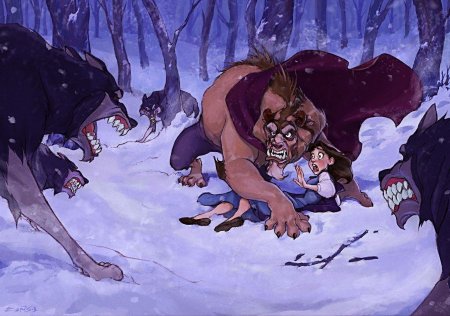 Красавица и чудовище мультфильм