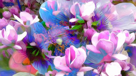 Картины цветы абстракция