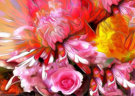 Цветок абстракция