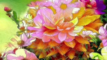 Яркие цветы