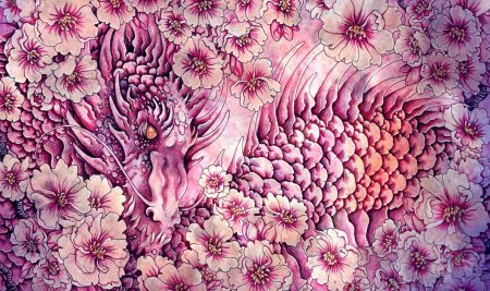 Дракон красивый