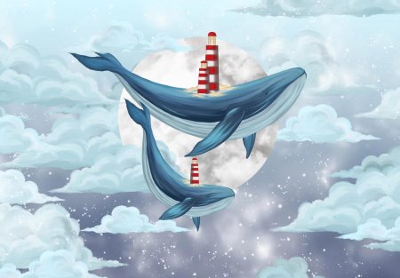 Кит в облаках