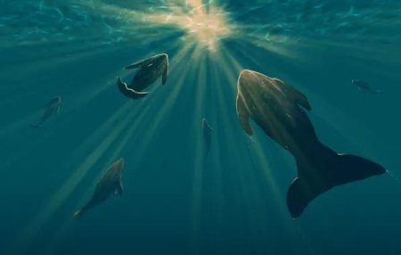 Кит в океане