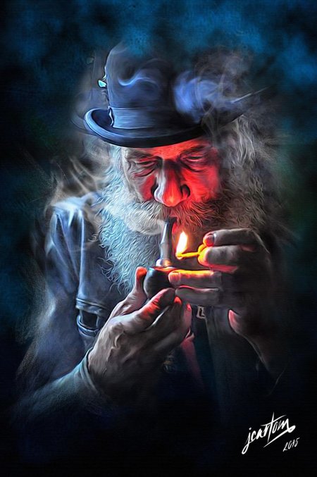 Дед с сигарой
