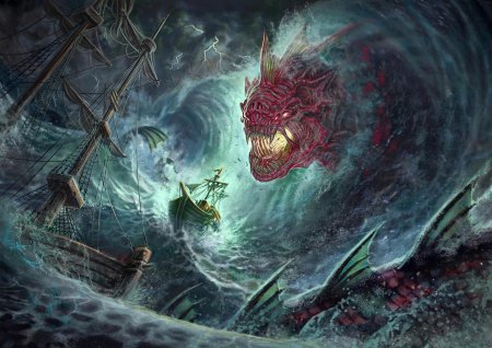 Морской демон левиафан