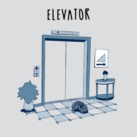 Лифт иллюстрация
