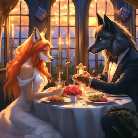 Волк и лиса любовь