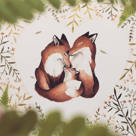 Лисья семья