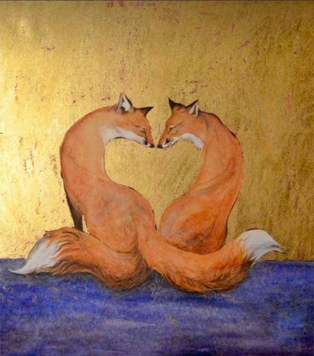 Картина с лисой