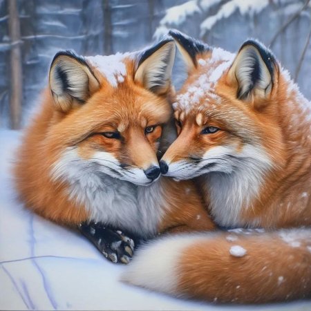 Волк и лиса любовь