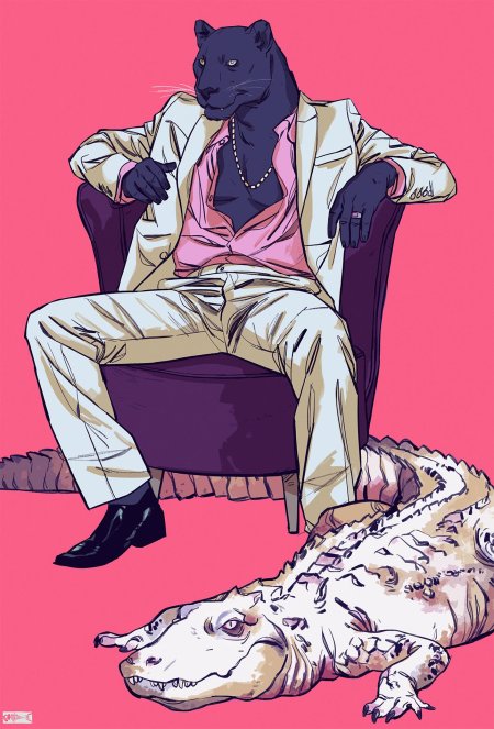 Человек животное арт