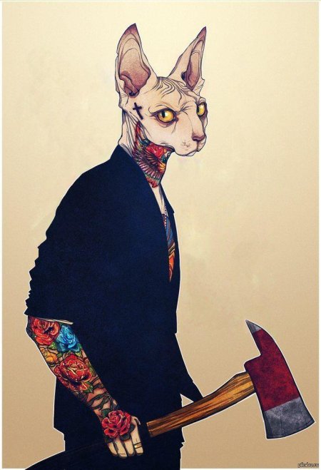 Человек животное арт