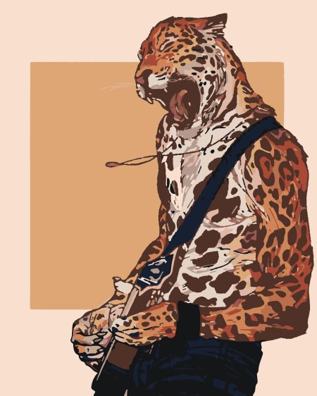 Животные в одежде арт