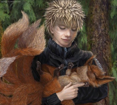 Мужчина с лисой