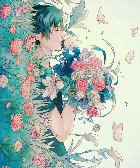 Аниме с цветами