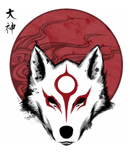 Маска аматерасу кицунэ