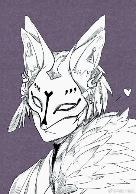 Маска кицунэ геншин