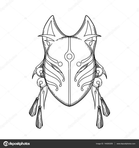 Маска кицунэ